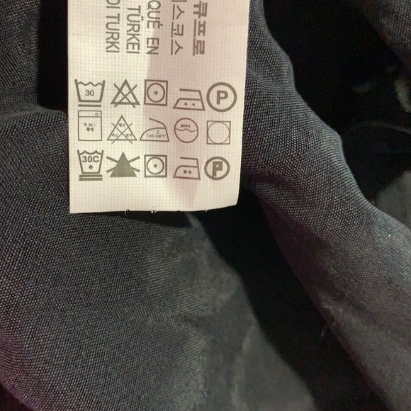 NWT. Zara Black Blouse with Bandana. Size S. - Picture 6 of 6